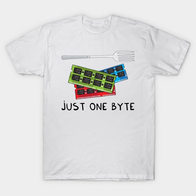 Just one byte T-Shirt by adrianserghie
